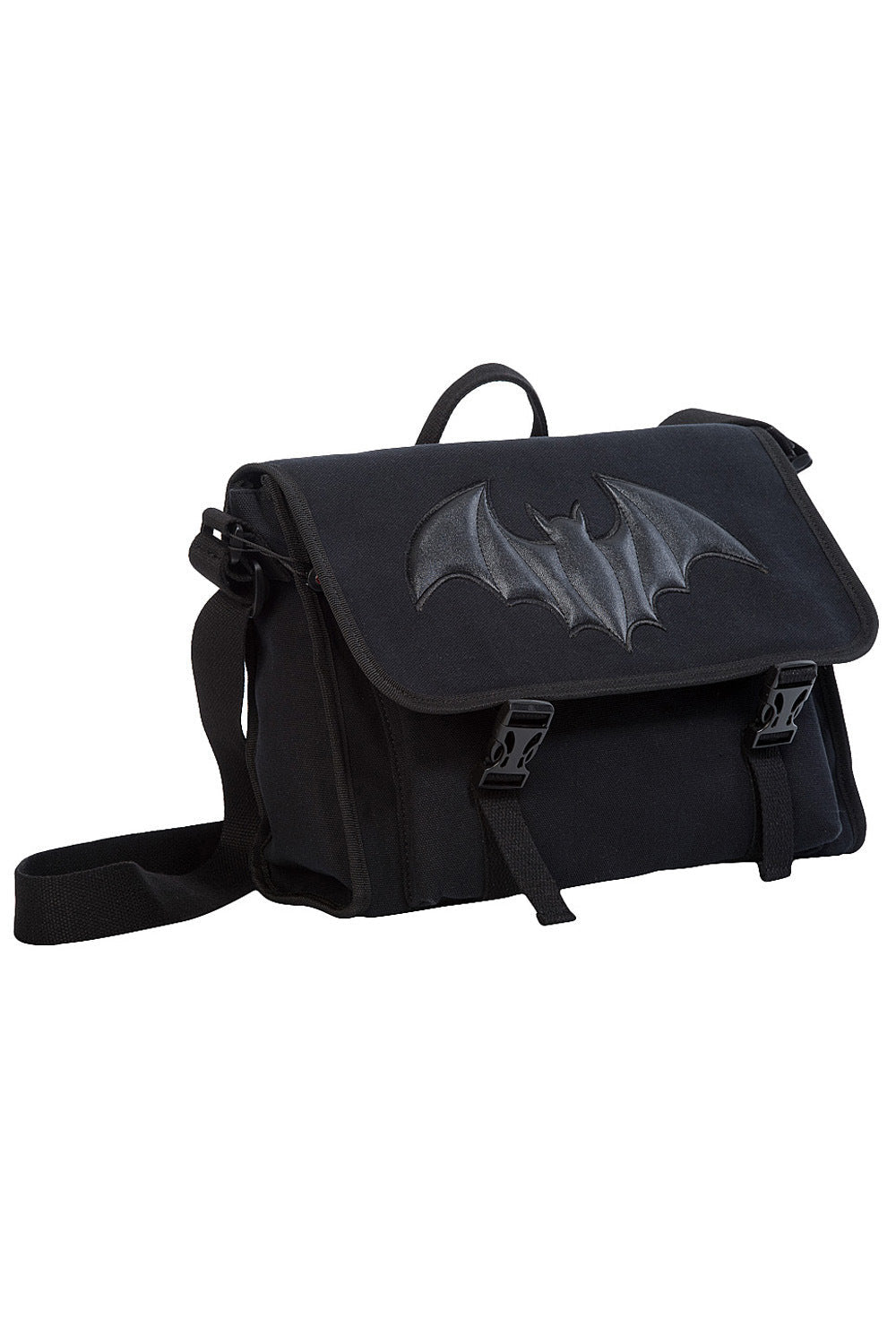 Banned Dragon Frenzy Messenger Bag Black Bat Gothic Shoulder Bag - Rockinredfox