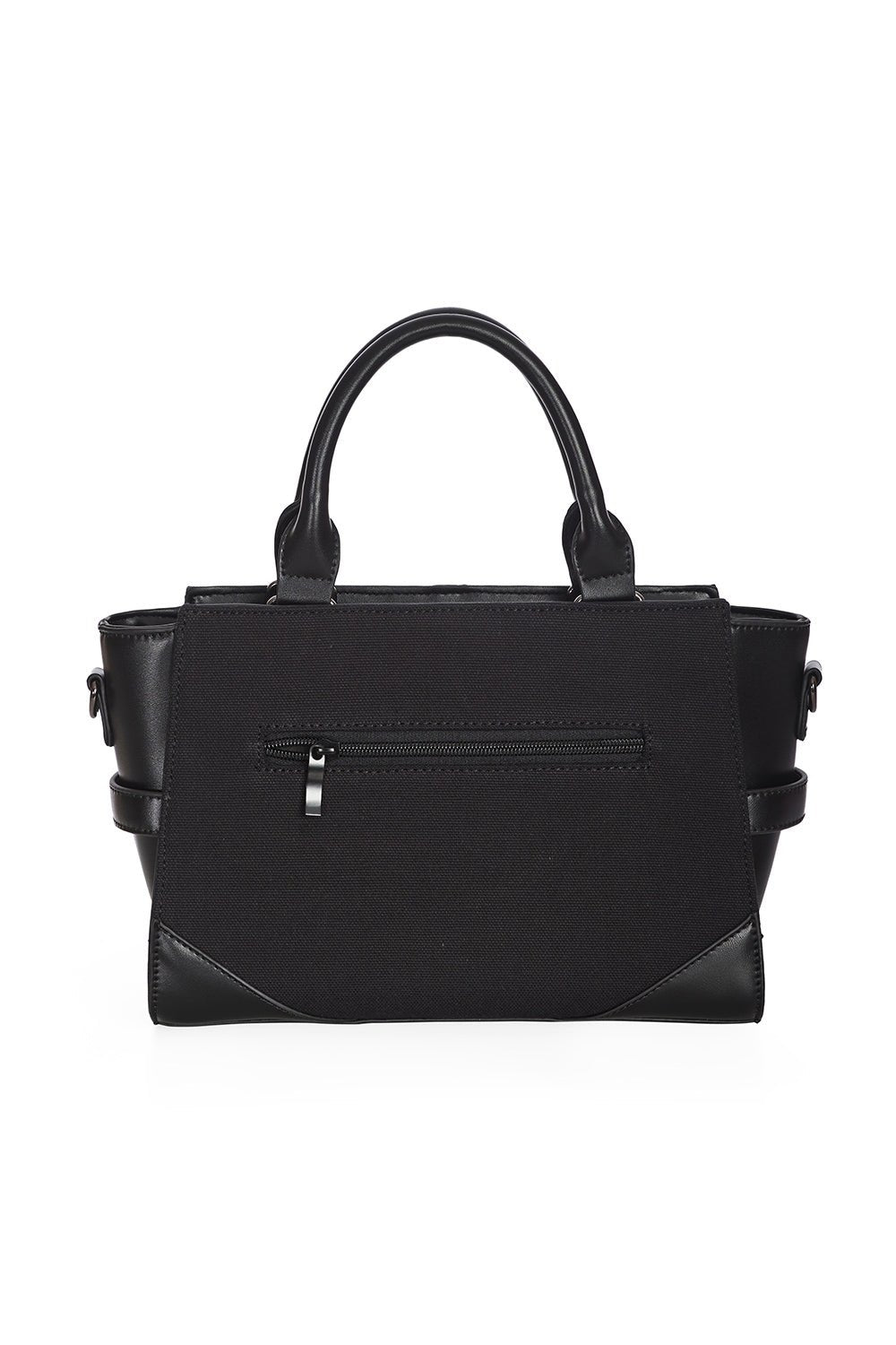 Banned From Beyond Chain Tote Bag Black Gothic Handbag - Rockinredfox