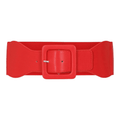 Banned Navy Elasticated Waist Belt Wide Square Buckle - Rockinredfox