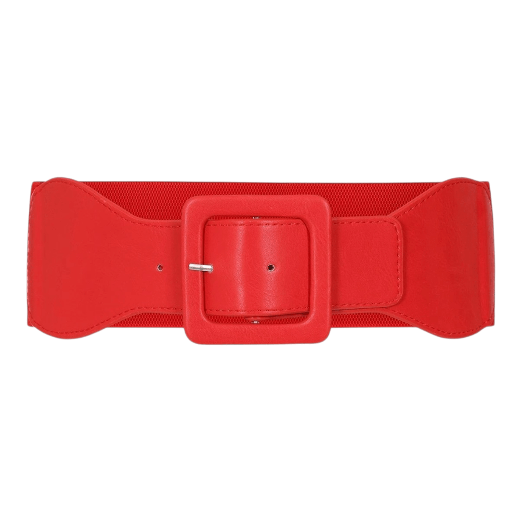 Banned Navy Elasticated Waist Belt Wide Square Buckle - Rockinredfox