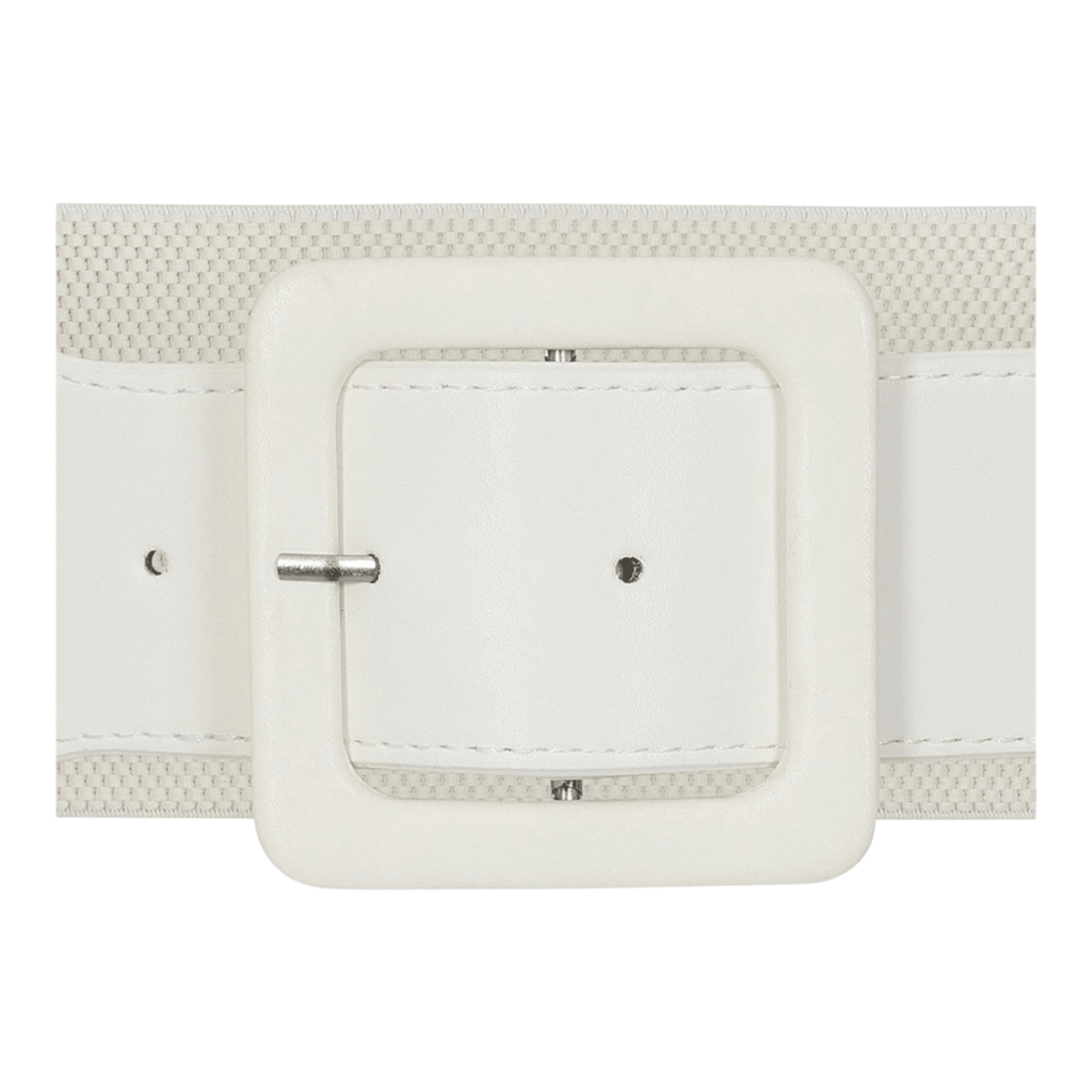 Banned Navy Elasticated Waist Belt Wide Square Buckle - Rockinredfox