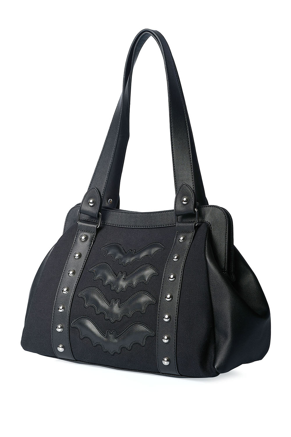 Banned Night Wings Handbag Black Bat Gothic Alternative Shoulder Bag - Rockinredfox