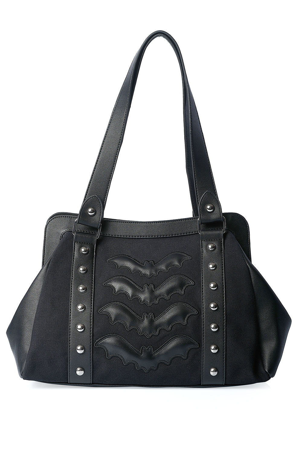 Banned Night Wings Handbag Black Bat Gothic Alternative Shoulder Bag - Rockinredfox