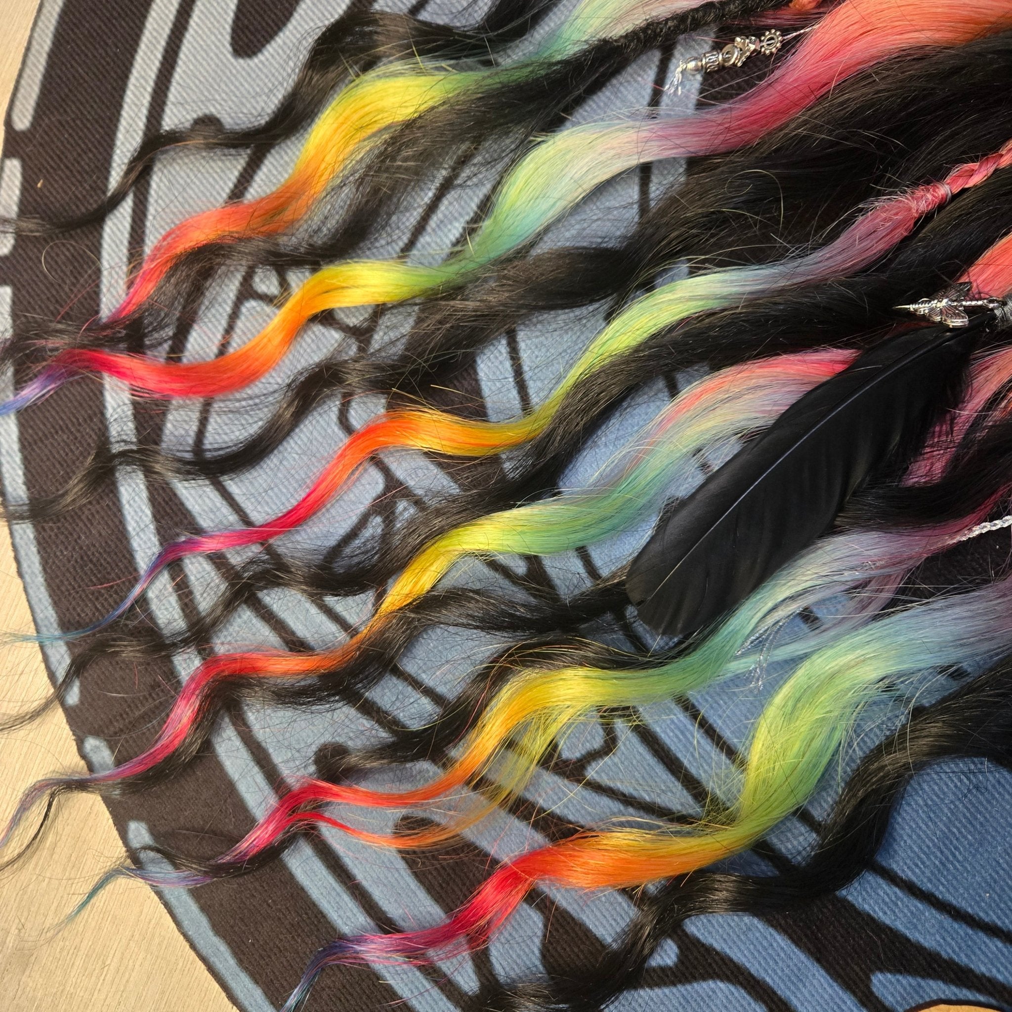 Bifröst Wavy Dread Bobble 24 Inch Synthetic Hair Tie - Rockinredfox