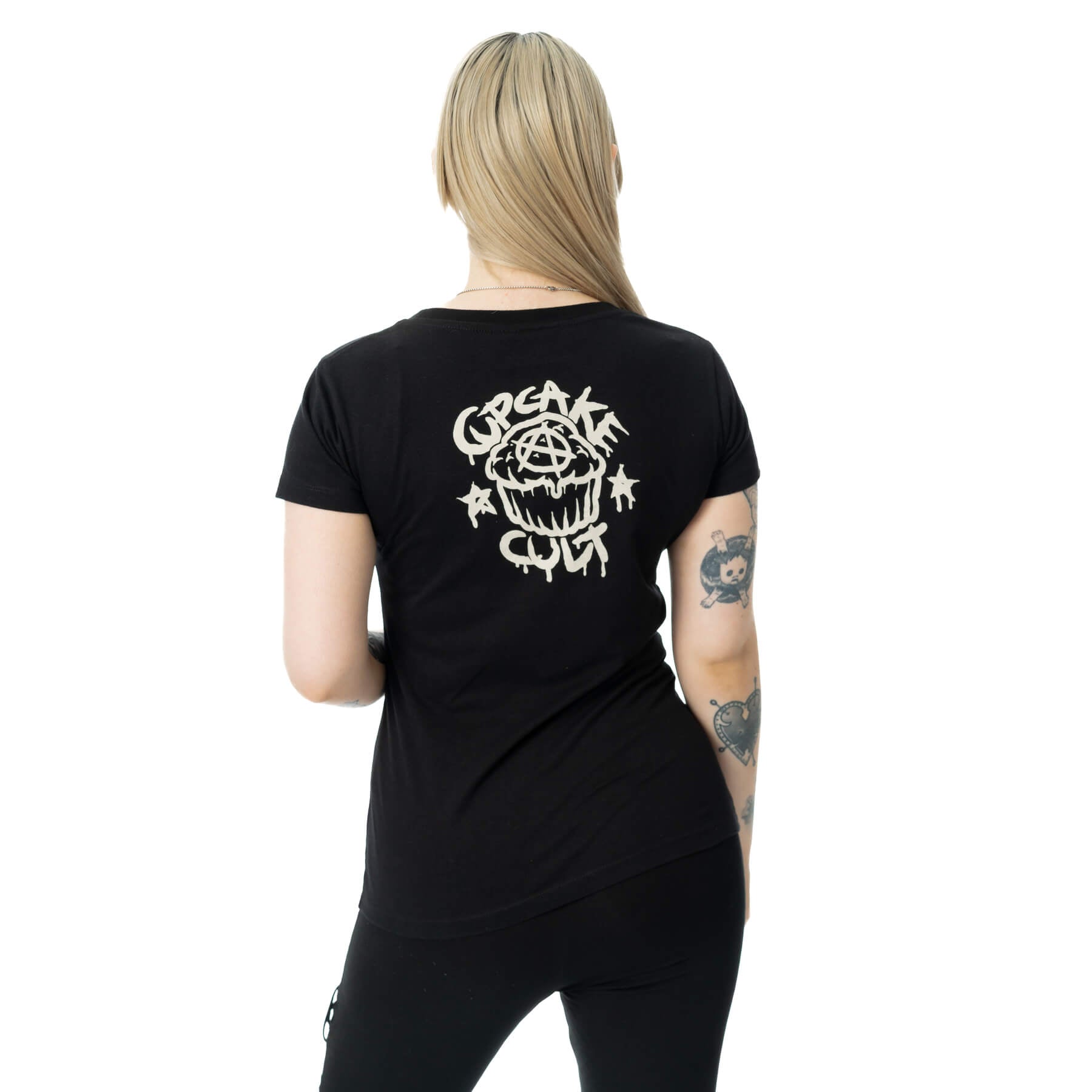 Cupcake Cult Moonlight T Shirt Black Gothic Cat Graphic Alternative Top - Rockinredfox