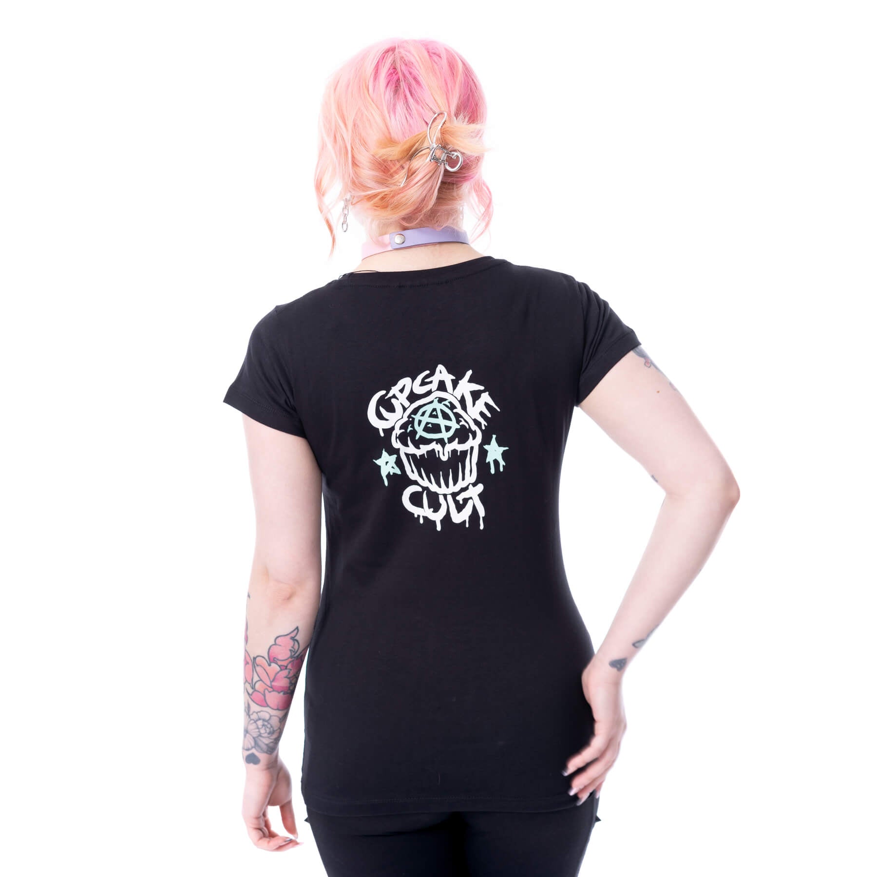 Cupcake Cult Silence Mask T Shirt Black | Gothic Kawaii Graphic Tee | Alternative Clothing | RockinRedFox - Rockinredfox