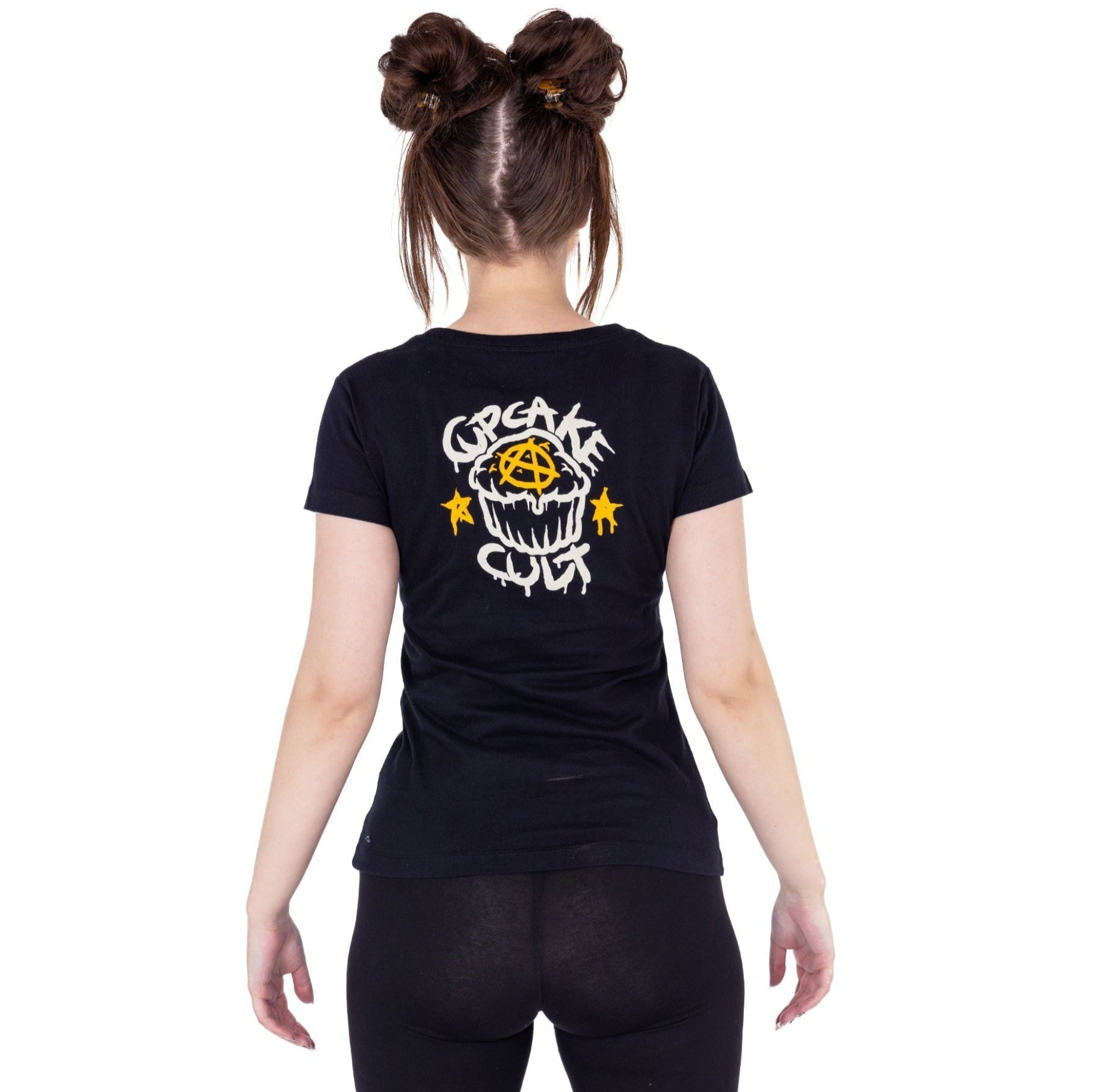 Cupcake Cult Spooky Cat T Shirt Black | Gothic Cute Tee | Alternative Clothing | RockinRedFox - Rockinredfox