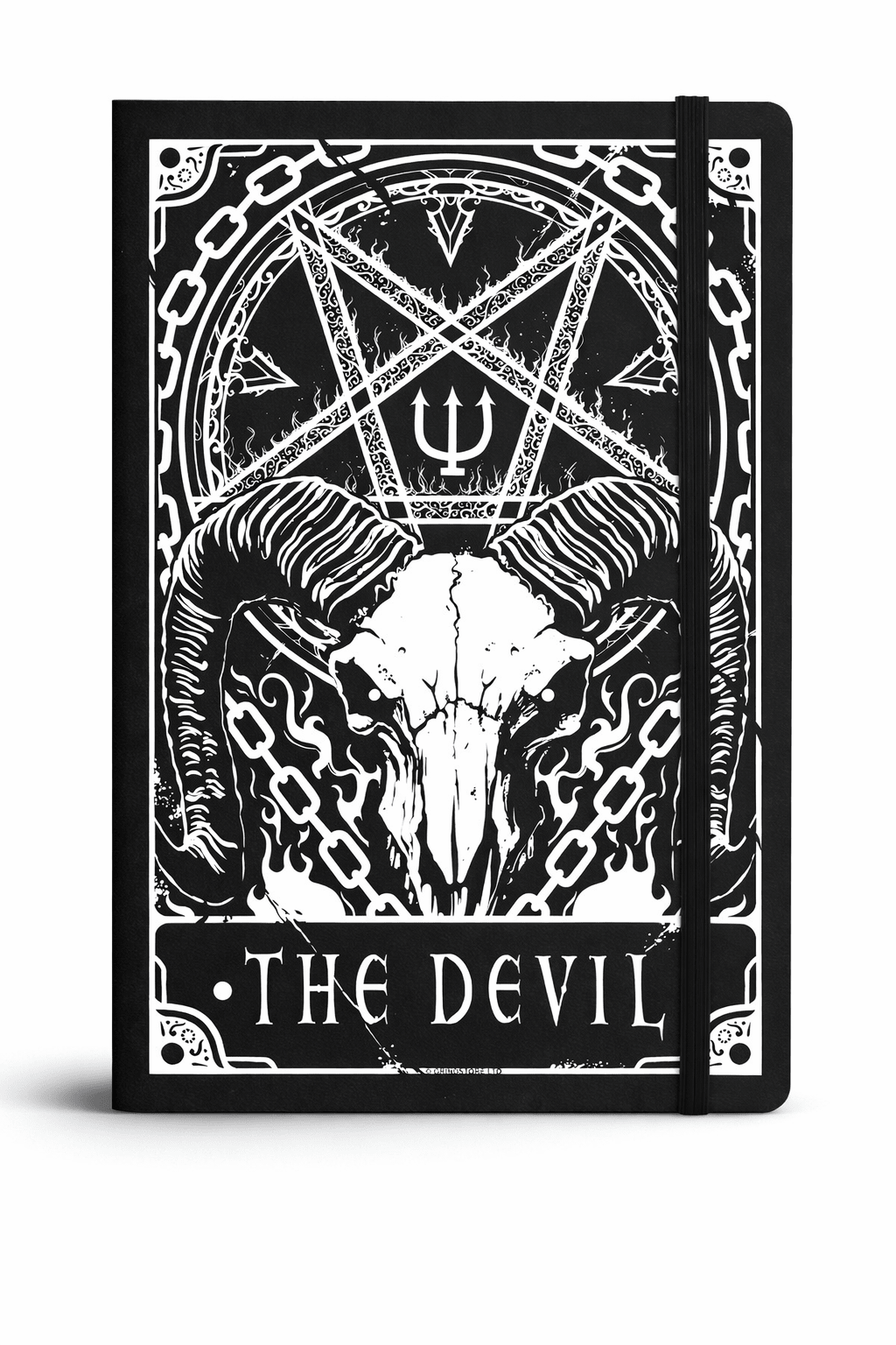 Deadly Tarot The Devil Notebook – Gothic A5 Hard Cover Journal - Rockinredfox