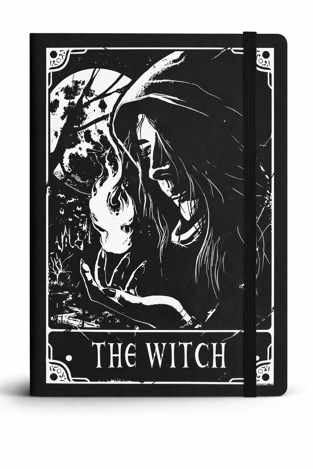 Deadly Tarot The Witch Notebook – Gothic A5 Hard Cover Journal - Rockinredfox