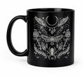 Elemental Witch Mug – Black Gothic Ceramic Coffee Cup - Rockinredfox