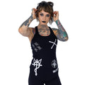Heartless Craft Top – Black Gothic Racerback Vest | Alternative Symbol Tank Top - Rockinredfox