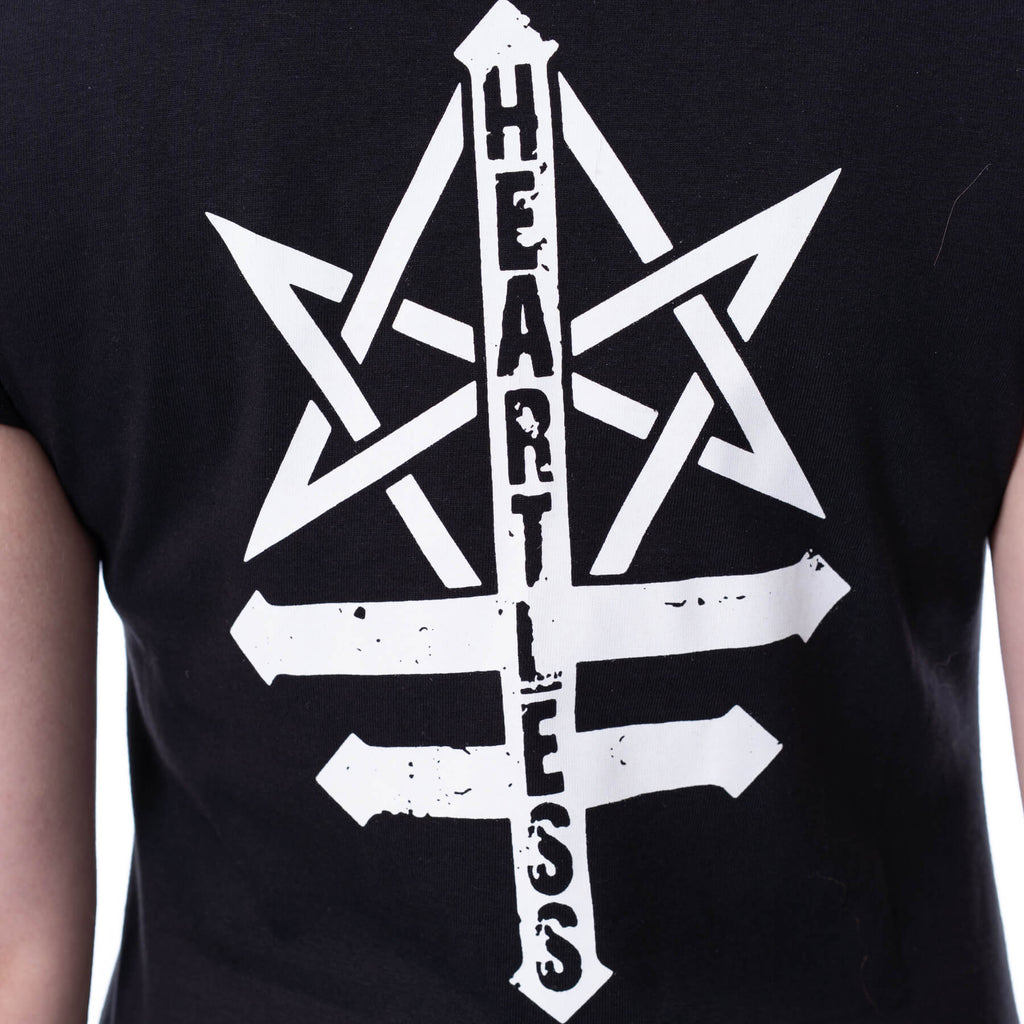 Heartless Game Over O’s T-Shirt – Black Gothic Cat Graphic Tee | Alternative Streetwear - Rockinredfox