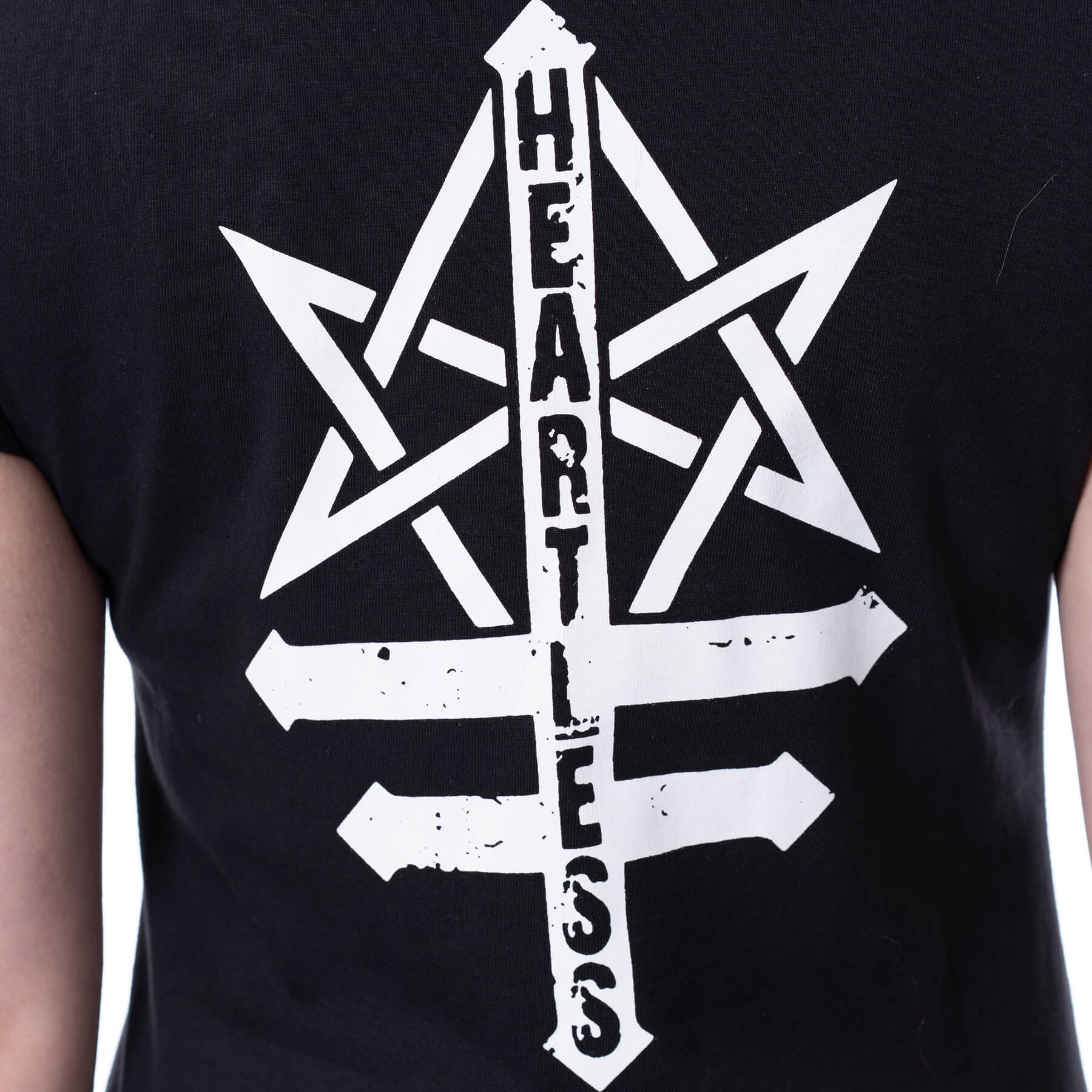 Heartless Game Over O’s T-Shirt – Black Gothic Cat Graphic Tee | Alternative Streetwear - Rockinredfox