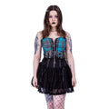 Heartless Niamh Skirt Black Lace Gothic Mini Skirt with Corset Waist - Rockinredfox