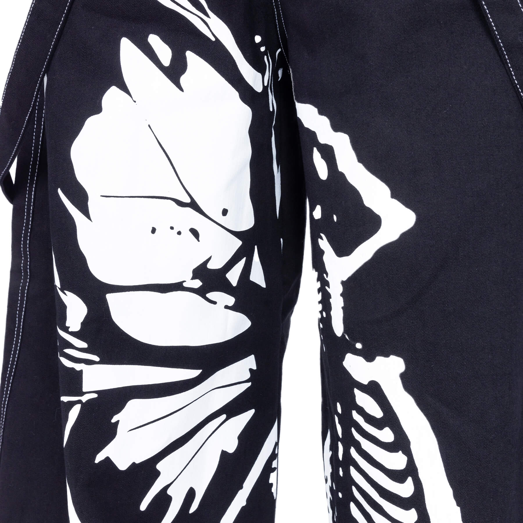 Heartless Pixie Dust Pants – Gothic Skeleton Wide Leg Pants | Alternative Punk Trousers - Rockinredfox