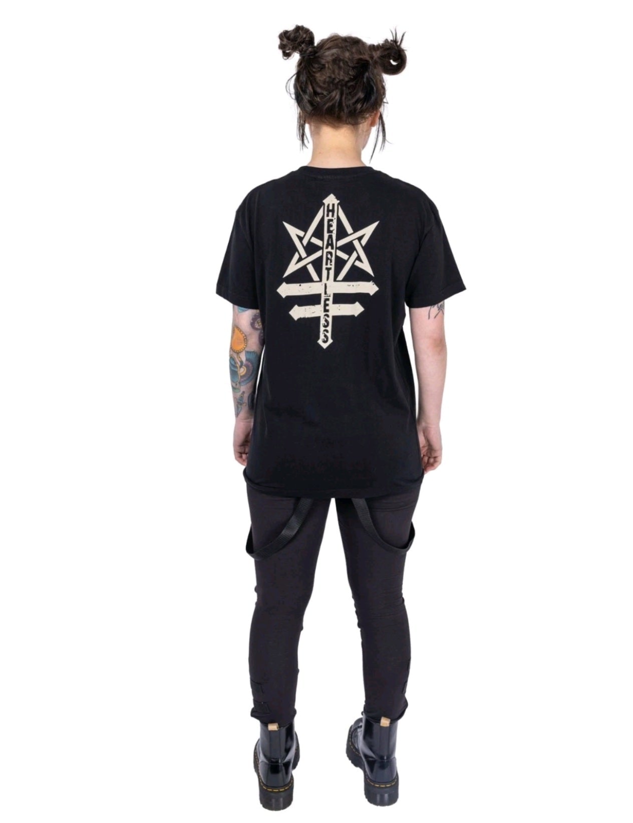 Heartless Reaper T Shirt Black Gothic Skull Graphic Unisex Alternative Tee - Rockinredfox