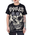 Heartless Reaper T Shirt Black Gothic Skull Graphic Unisex Alternative Tee - Rockinredfox