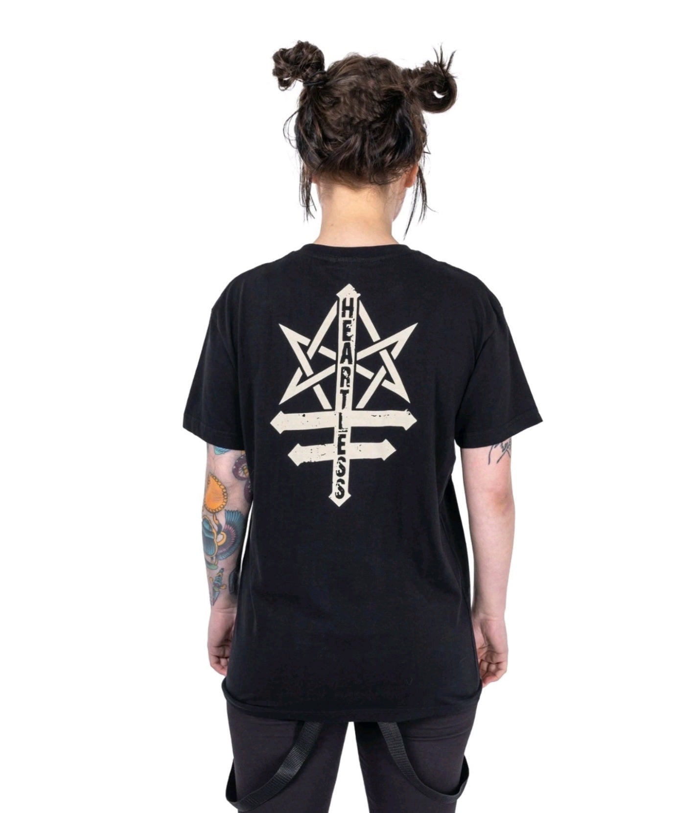 Heartless Reaper T Shirt Black Gothic Skull Graphic Unisex Alternative Tee - Rockinredfox
