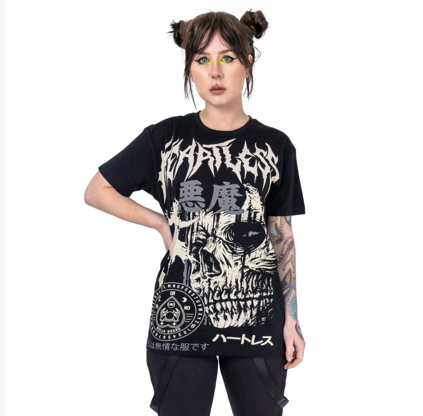 Heartless Reaper T Shirt Black Gothic Skull Graphic Unisex Alternative Tee - Rockinredfox