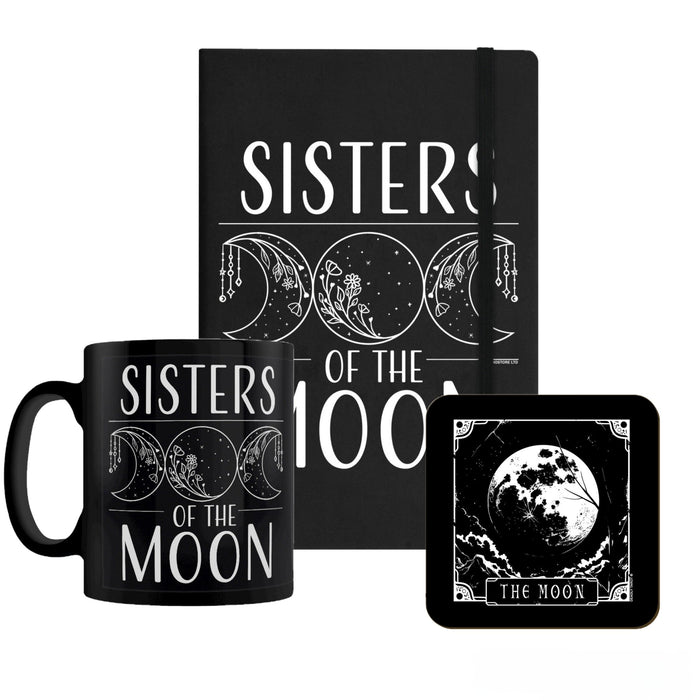 Moon Gift Set – Mug, Notebook & Coaster - Rockinredfox