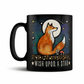 Mystical Roots Wish Upon A Star Mug – Fox Gothic Black Coffee Cup - Rockinredfox