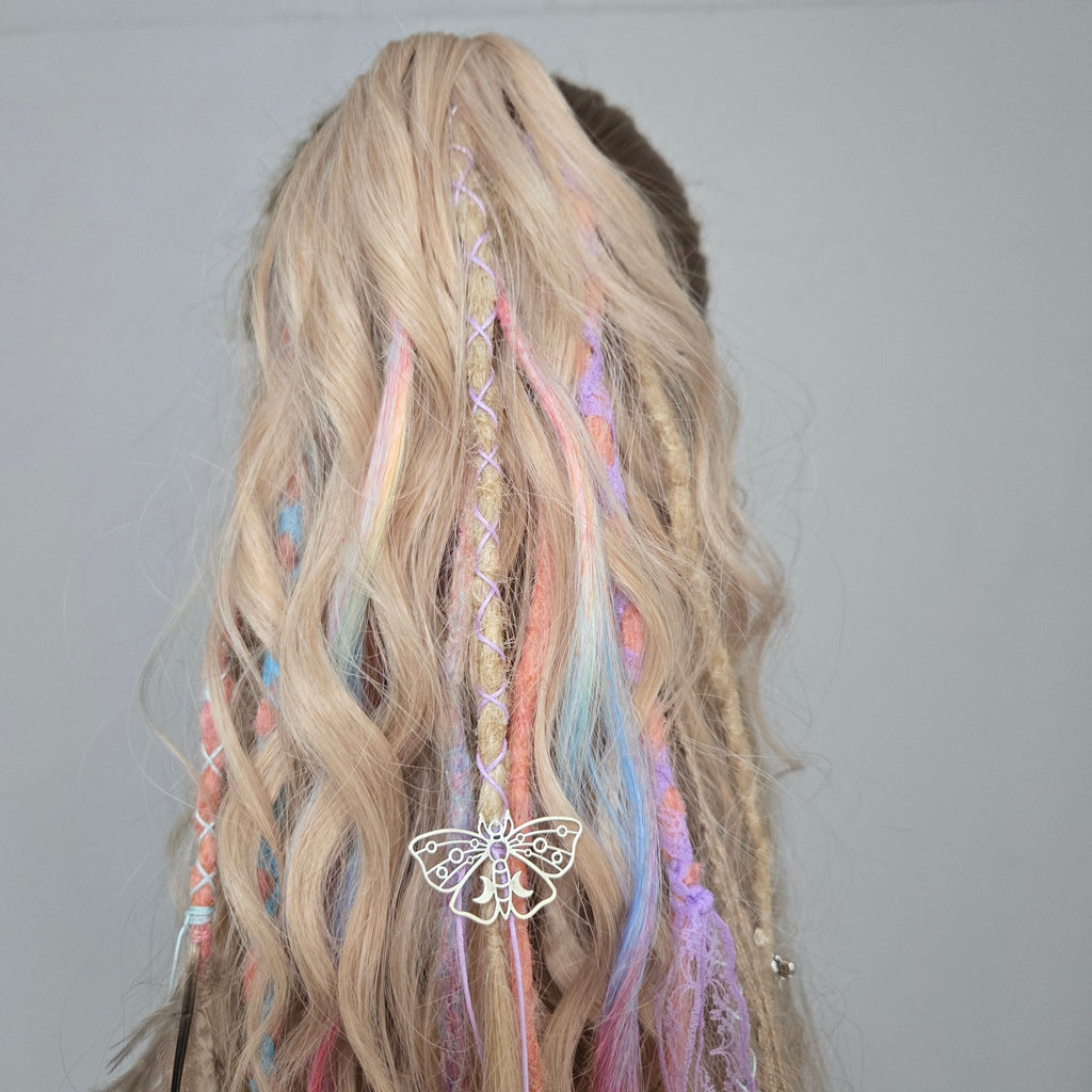 Pastel Fae Claw Clip Hair Set 26 Inch Synthetic Hair Piece - Rockinredfox