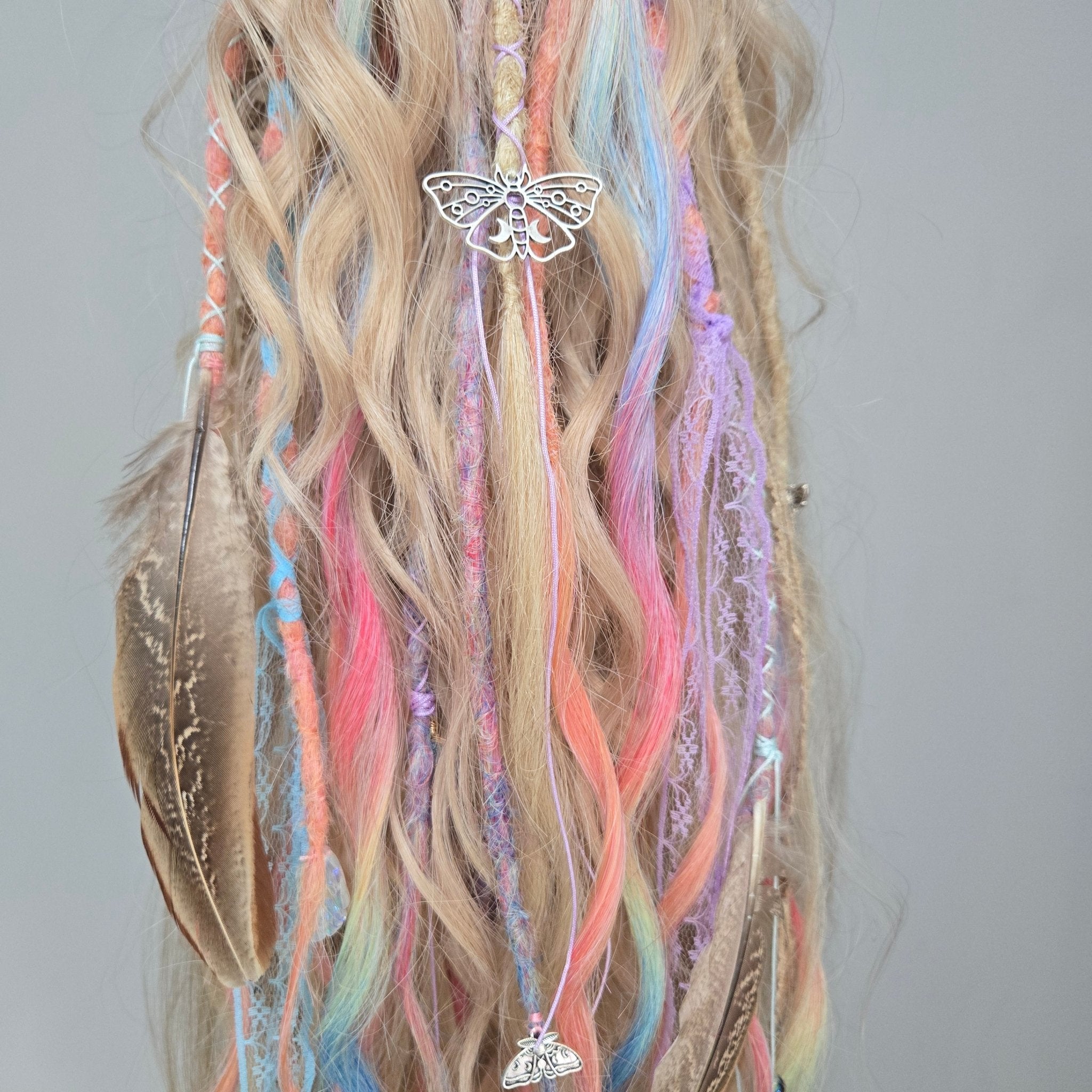 Pastel Fae Claw Clip Hair Set 26 Inch Synthetic Hair Piece - Rockinredfox