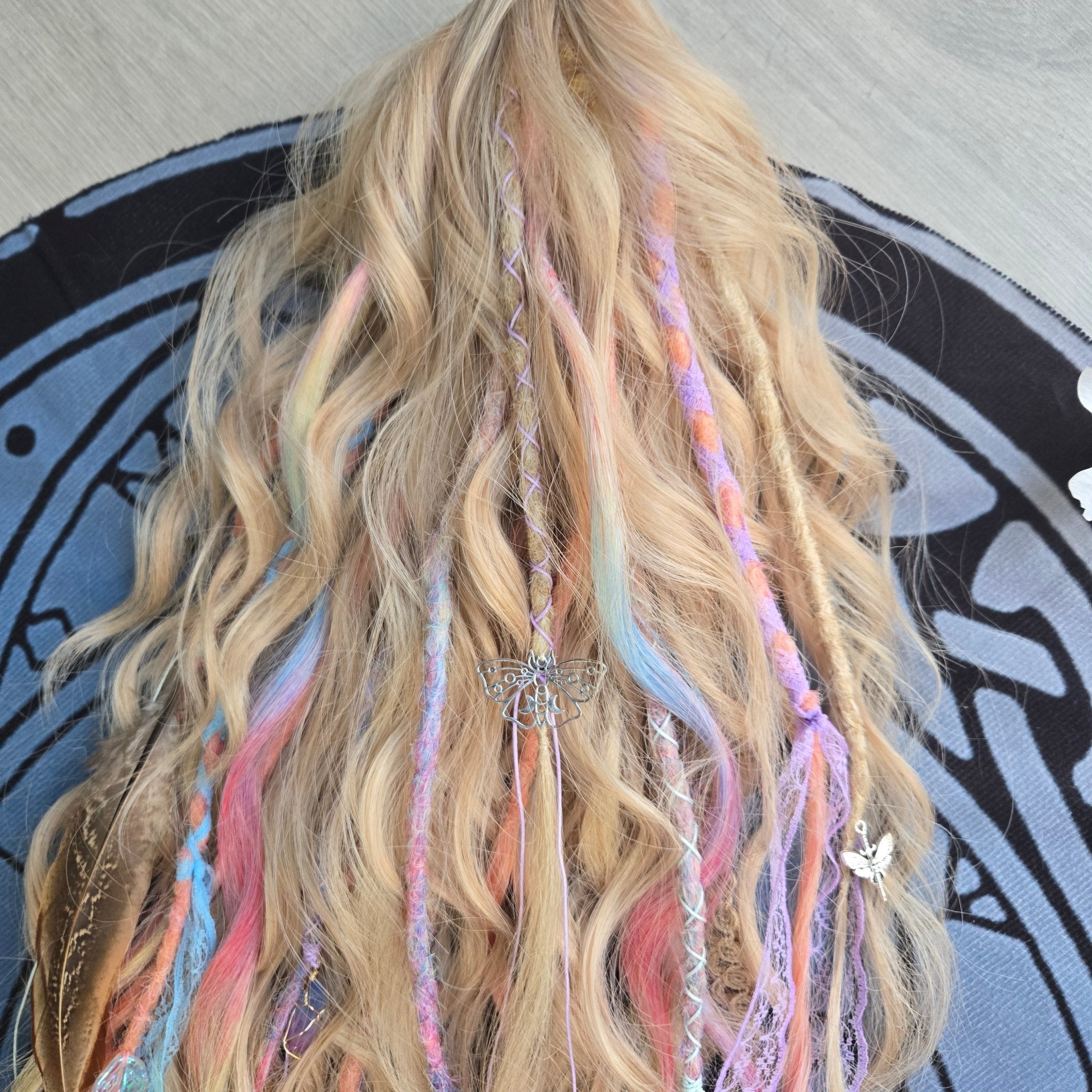 Pastel Fae Claw Clip Hair Set 26 Inch Synthetic Hair Piece - Rockinredfox