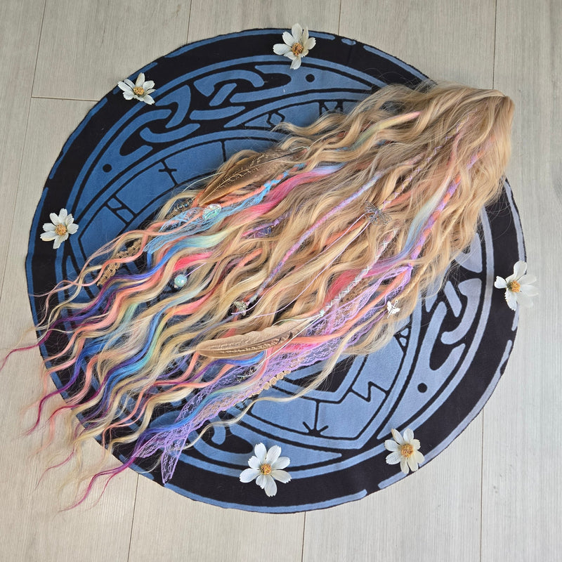 Pastel Fae Claw Clip Hair Set 26 Inch Synthetic Hair Piece