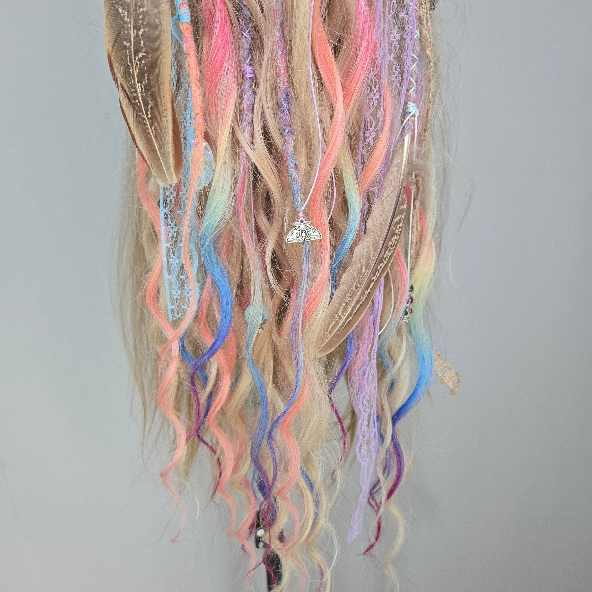 Pastel Fae Claw Clip Hair Set 26 Inch Synthetic Hair Piece - Rockinredfox