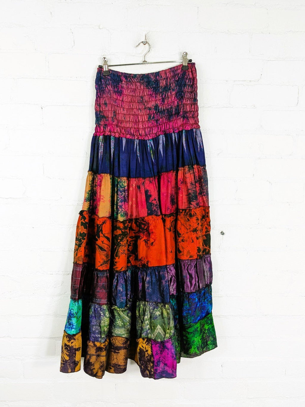 Patchwork Handmade Maxi Skirt - Rockinredfox