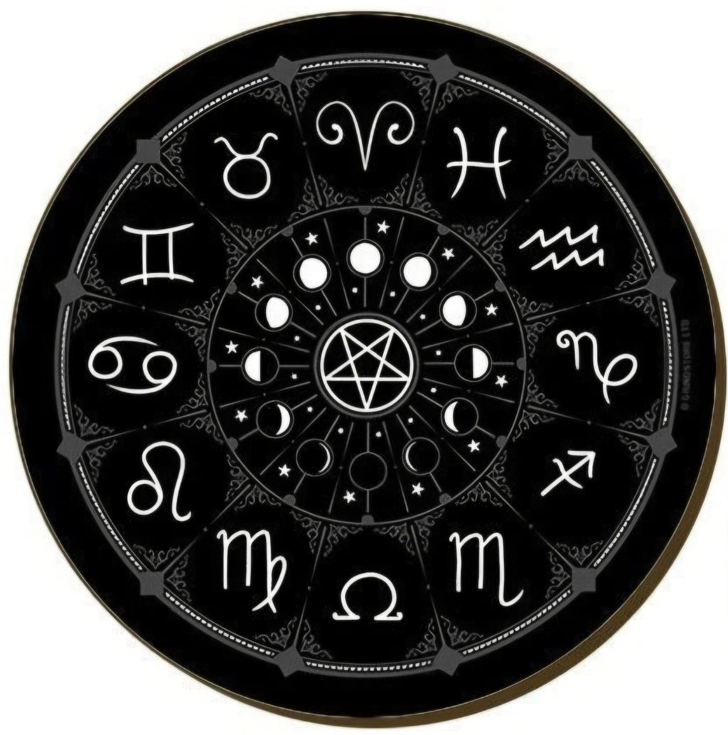 Pentagram 4 Piece Gothic Cork Backed Coaster Set - Rockinredfox