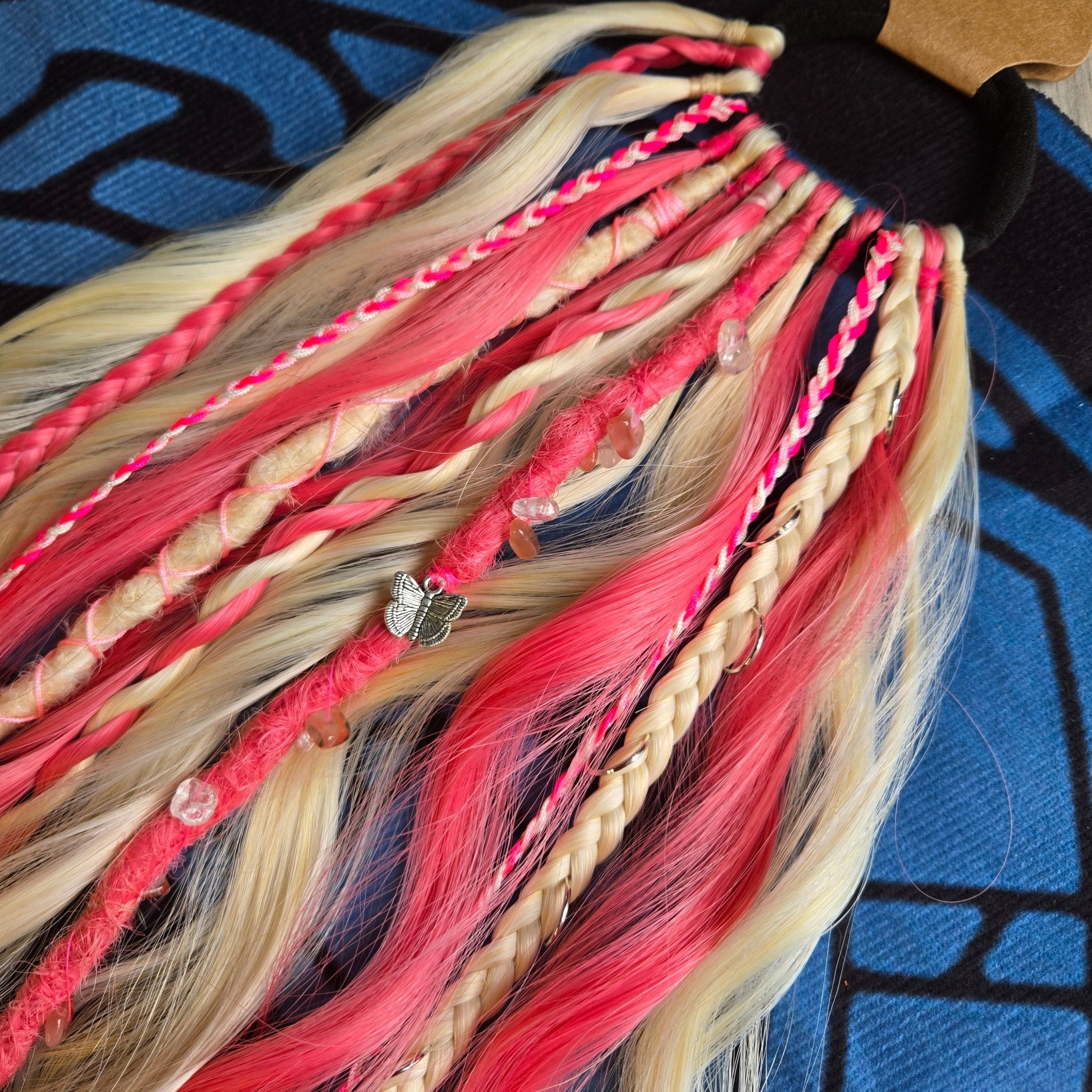 Pixie Bloom Wavy Dread Bobble 24 Inch Synthetic Hair Tie - Rockinredfox