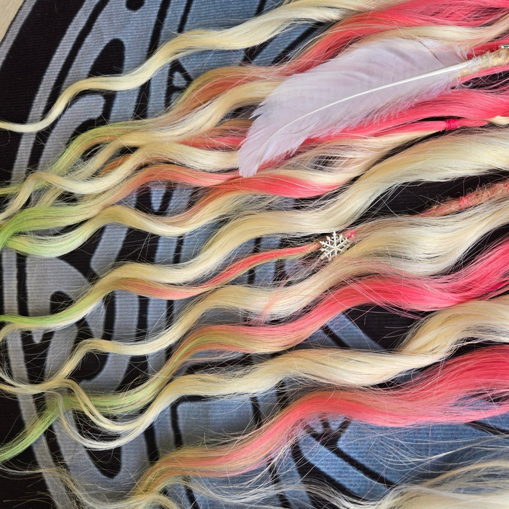 Pixie Bloom Wavy Dread Bobble 24 Inch Synthetic Hair Tie - Rockinredfox