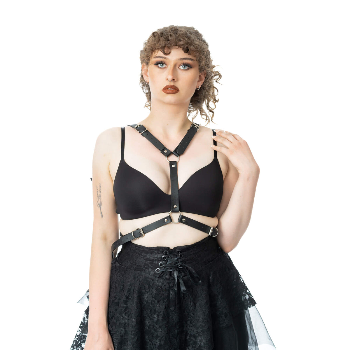 Poizen Industries Dark Angel Harness Black Winged Gothic Body Harness - Rockinredfox