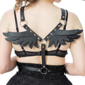 Poizen Industries Dark Angel Harness Black Winged Gothic Body Harness - Rockinredfox