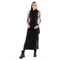Poizen Industries Helia Dress Black Gothic Hooded Maxi Dress Alternative Fashion - Rockinredfox