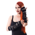 Poizen Industries Riot Armwarmers – Black Gothic Buckle Arm Warmers | Alternative Accessories - Rockinredfox