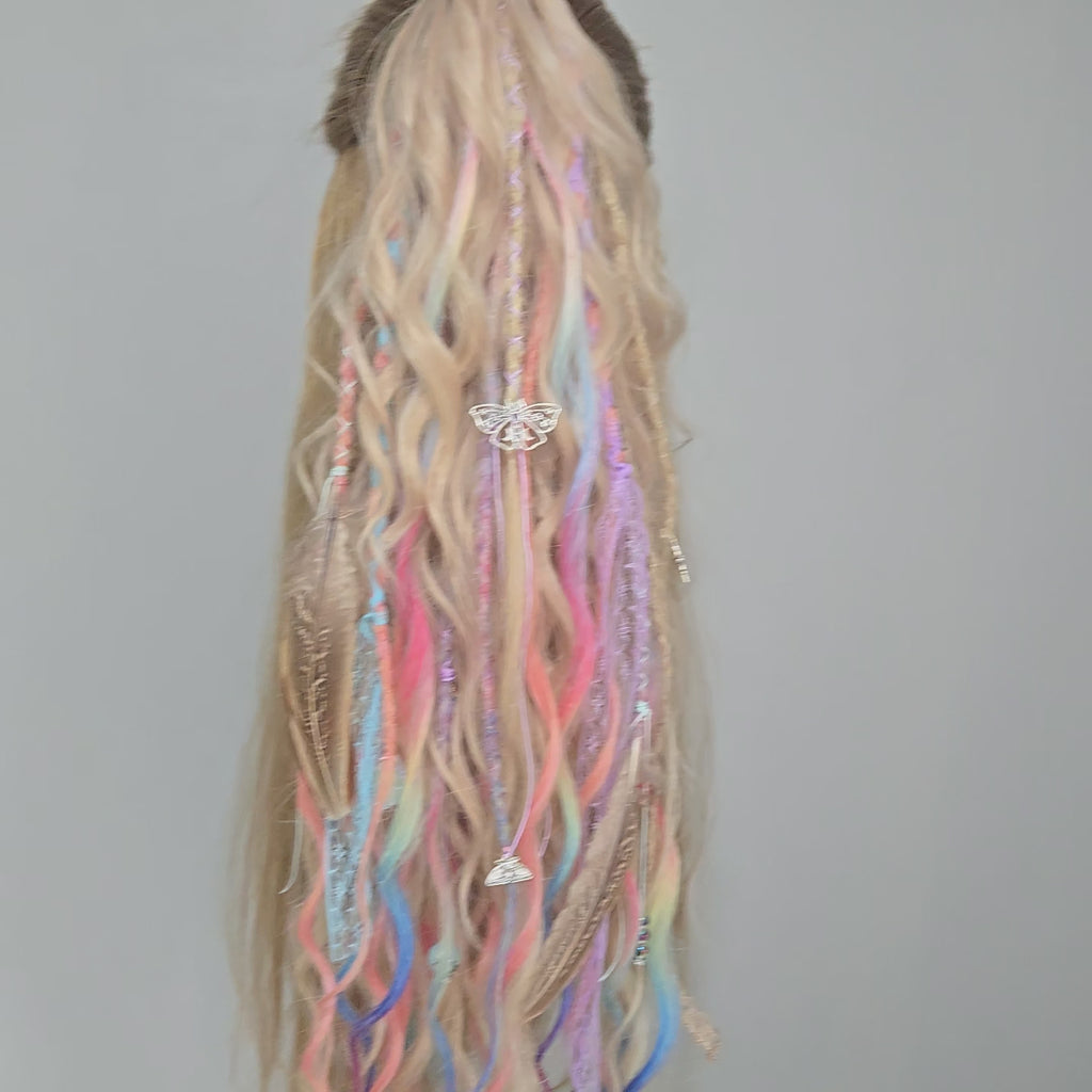 Pastel Fae Claw Clip Hair Set 26 Inch Synthetic Hair Piece
