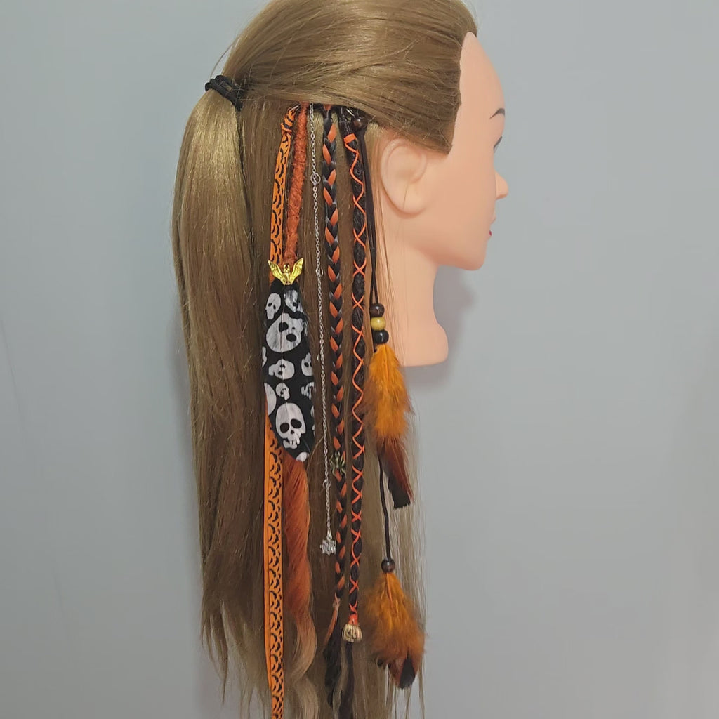 RavenDreadz 24 Inch Halloween Clip In Dreads & Synthetic Hair Extension