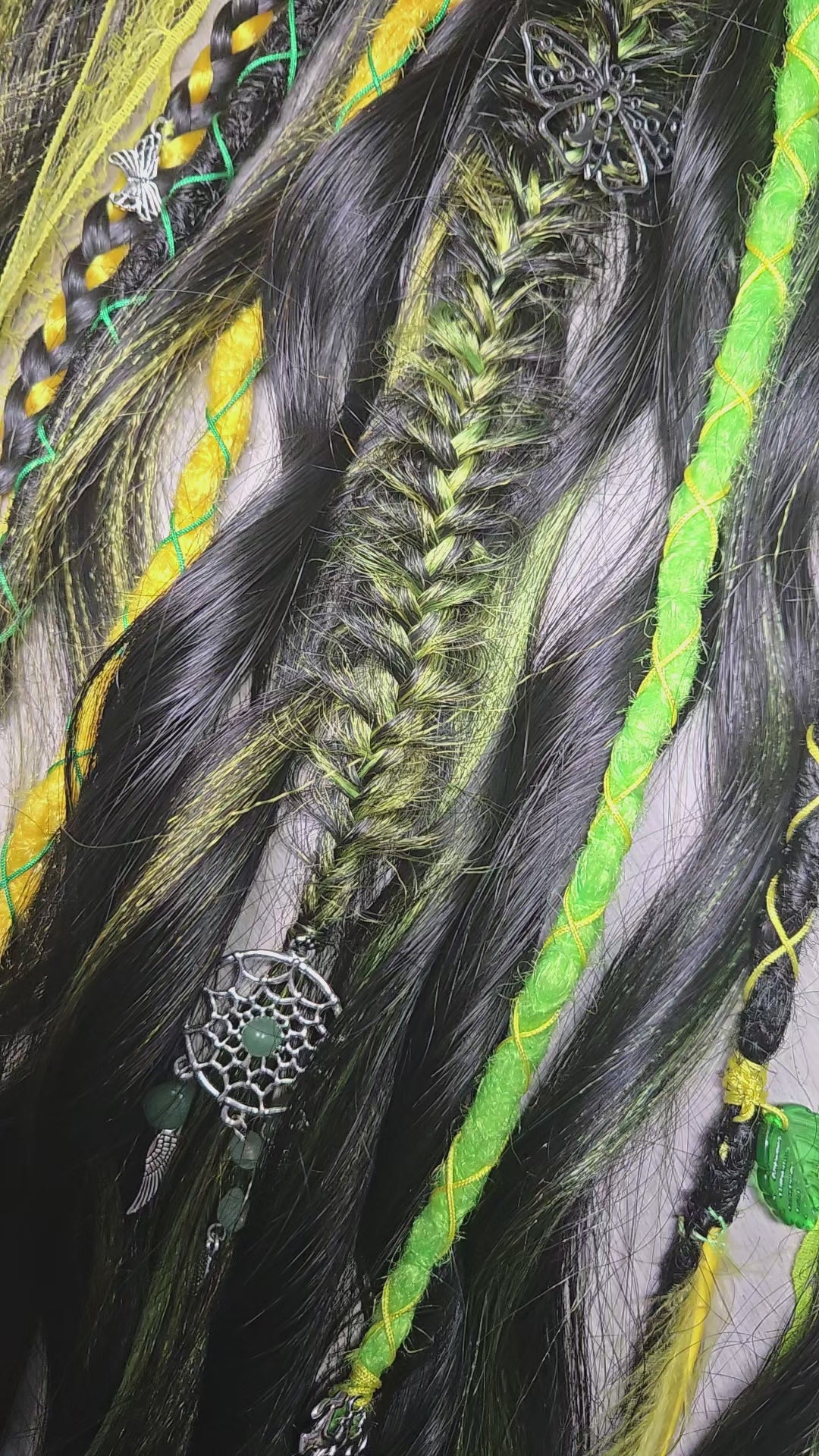 Shadow Gemini Wavy Dread Bobble 24 Inch Synthetic Hair Tie