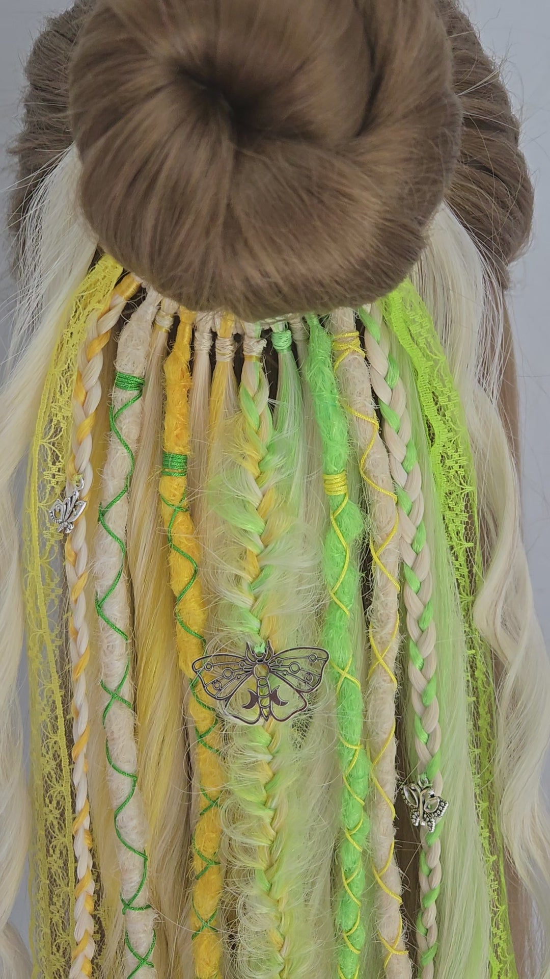 Sunlit Gemini Wavy Dread Bobble 24 Inch Synthetic Hair Tie