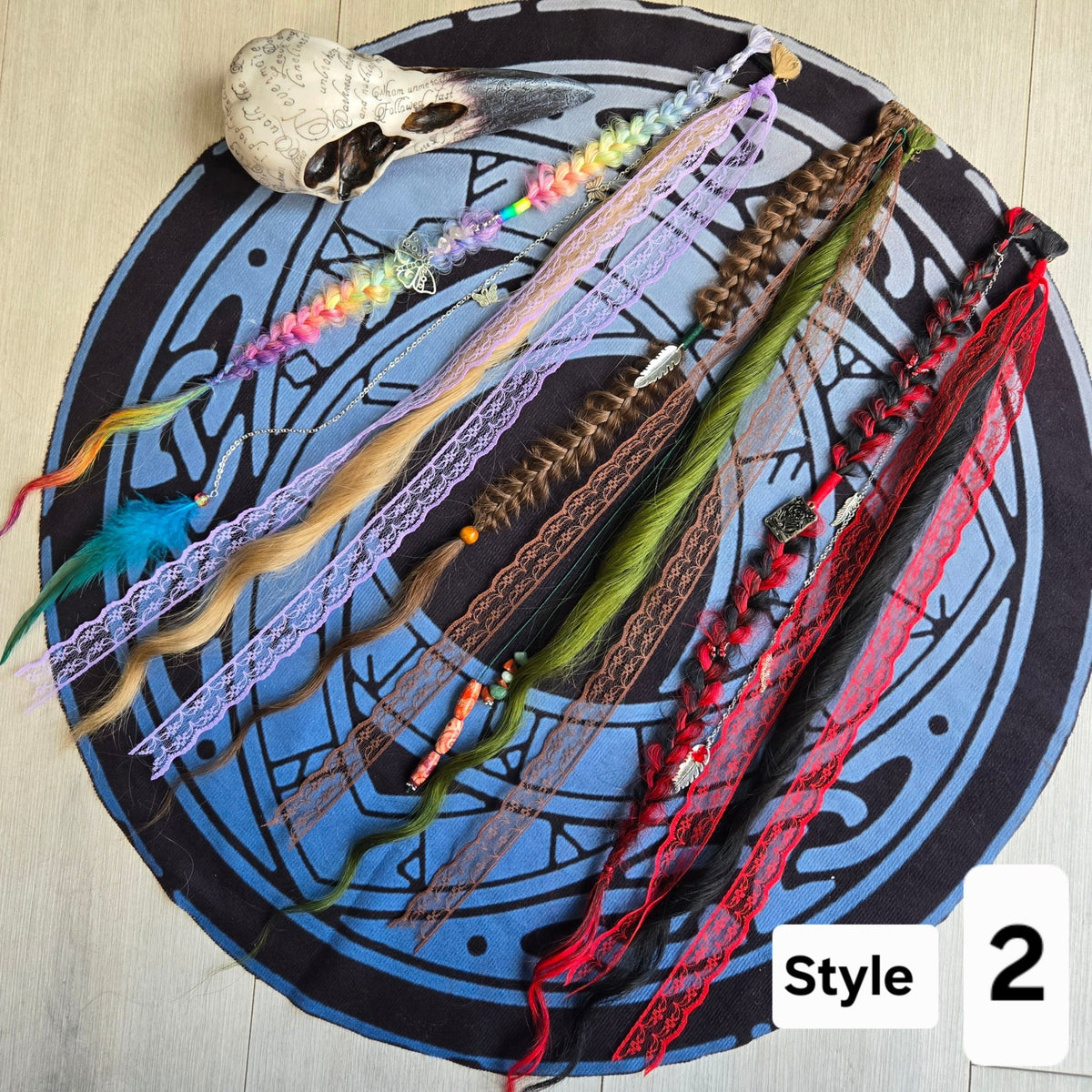 RavenDreadz 24 Inch Mini Clip In Dreads & Hair Extensions - Rockinredfox