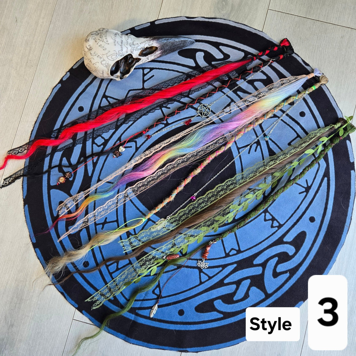 RavenDreadz 24 Inch Mini Clip In Dreads & Hair Extensions - Rockinredfox