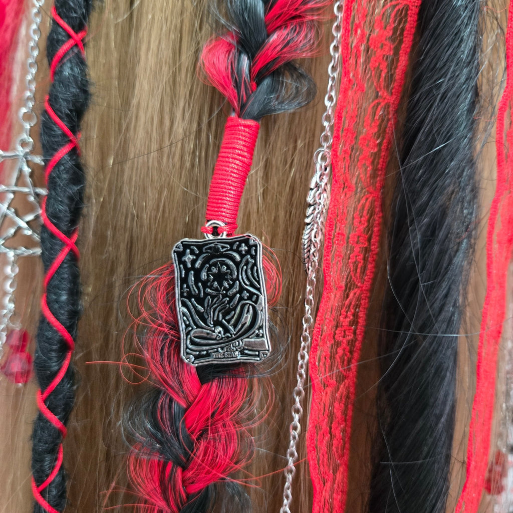 RavenDreadz 24 Inch Mini Clip In Dreads & Hair Extensions - Rockinredfox