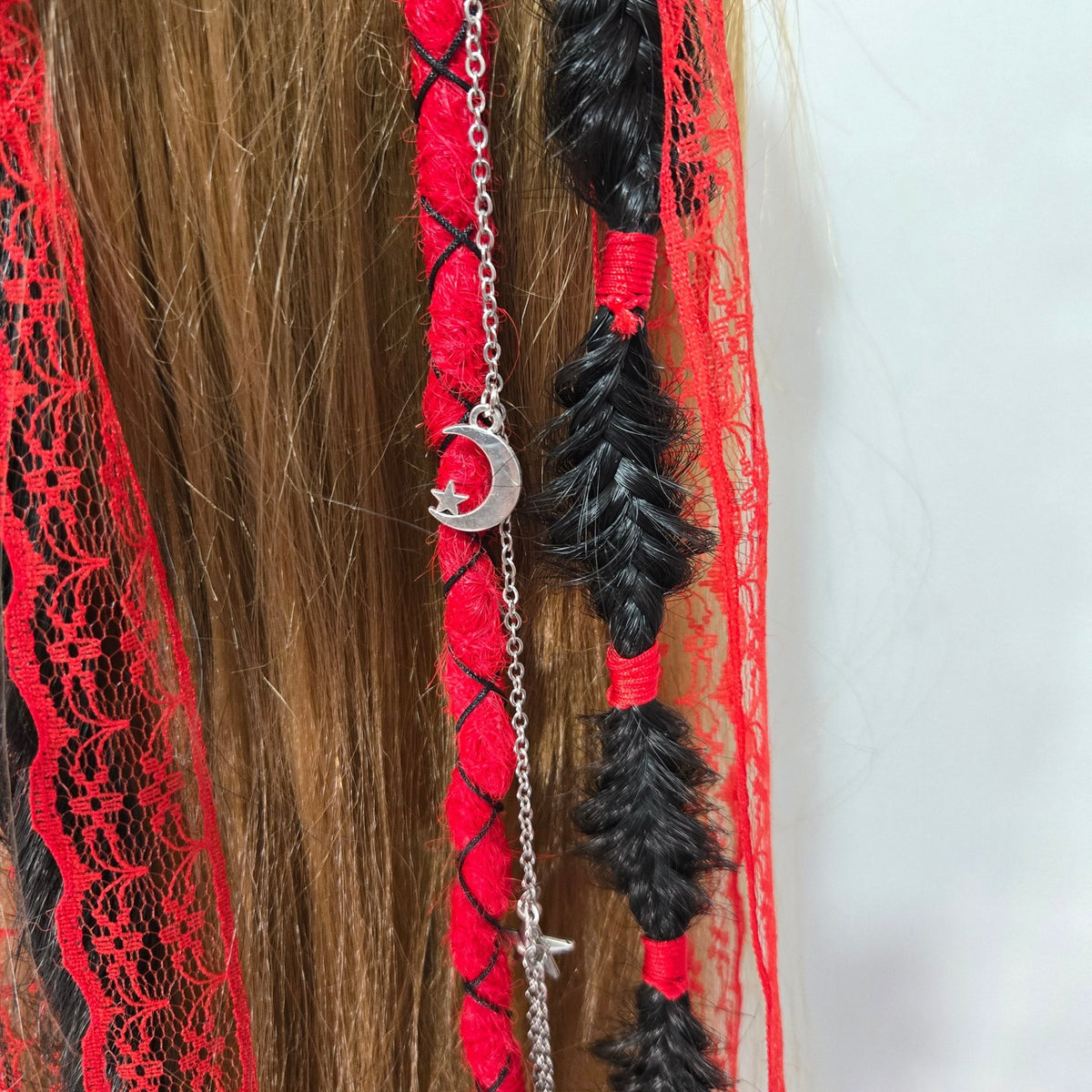 RavenDreadz 24 Inch Mini Clip In Dreads & Hair Extensions - Rockinredfox