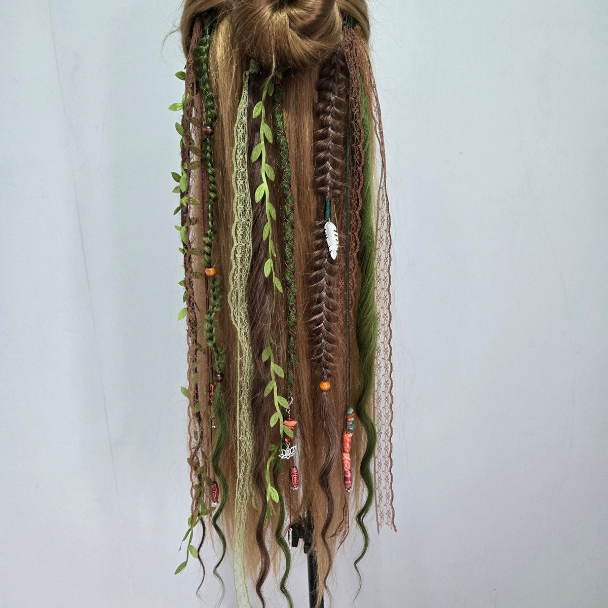 RavenDreadz 24 Inch Mini Clip In Dreads & Hair Extensions - Rockinredfox