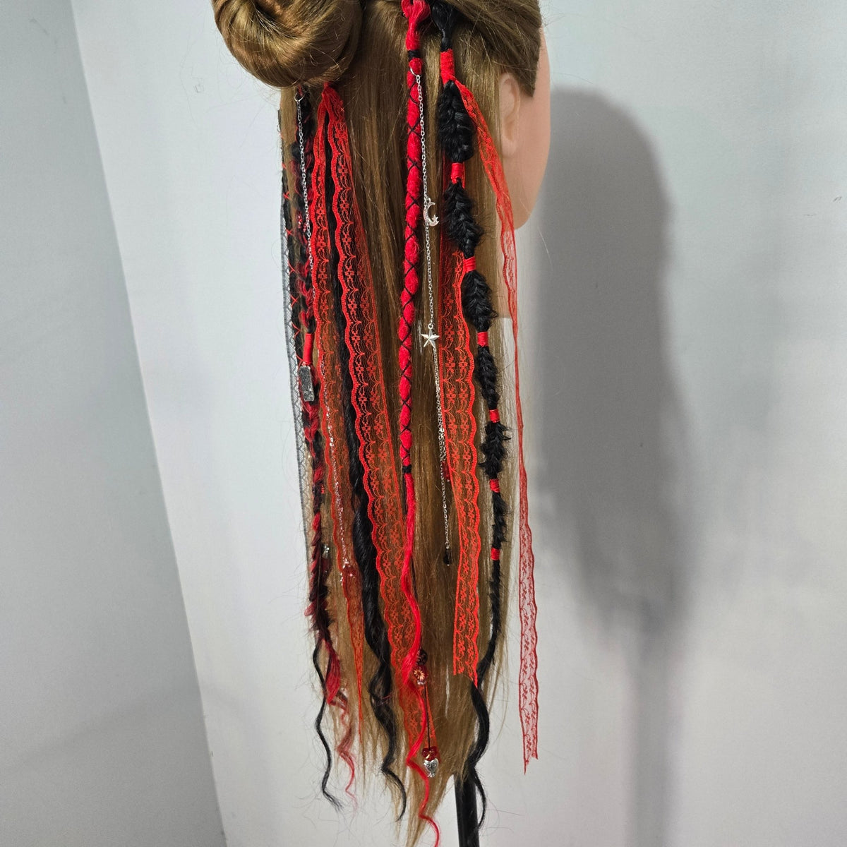 RavenDreadz 24 Inch Mini Clip In Dreads & Hair Extensions - Rockinredfox