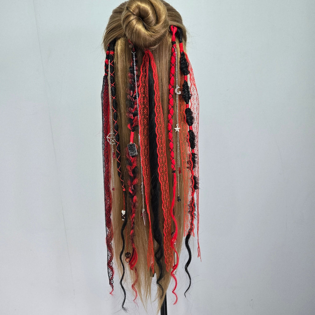 RavenDreadz 24 Inch Mini Clip In Dreads & Hair Extensions - Rockinredfox