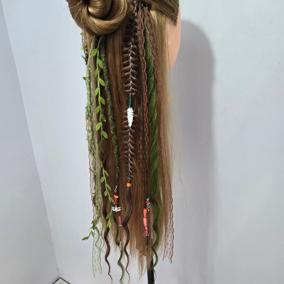 RavenDreadz 24 Inch Mini Clip In Dreads & Hair Extensions - Rockinredfox